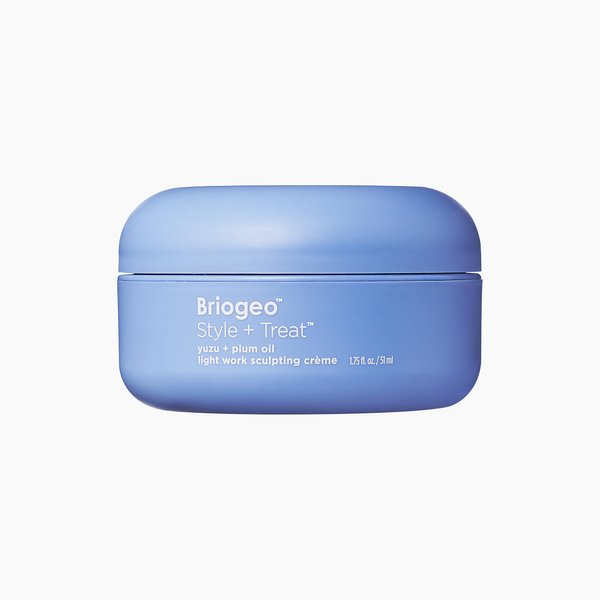 Briogeo Style + Treat™ Yuzu + Plum Oil Lightweight Sculpting Cream, Flexible Hold Hair Pomade for Men and Women, Non-Greasy, Vegan, 1.75 oz