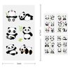 Birthday Decorations Panda Party Favors, 24 Sheets Panda Temporary Tattoos,