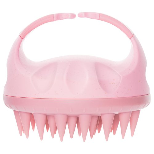 Scalp Massager for Hair Growth & Dandruff Removal,Soft Silicone Hair Shampoo Brush,Scalp Scrubber with Soft Silicone Bristles,Wet Dry Men Women Kids Pets Hair Brush for Scalp Care,Pink