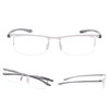 LUR READING GLASSES 3 pack Half-Rim Readers (Silver)
