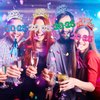 Fabbay 36 Pcs 2025 New Years Eve Party Supplies Include 12 Pieces Happy New Year Headband 12 Pcs 2025 New Year Eyeglasses and 12 Fringed Noise Makers for New Year Party Favors Adults (Multi Color)