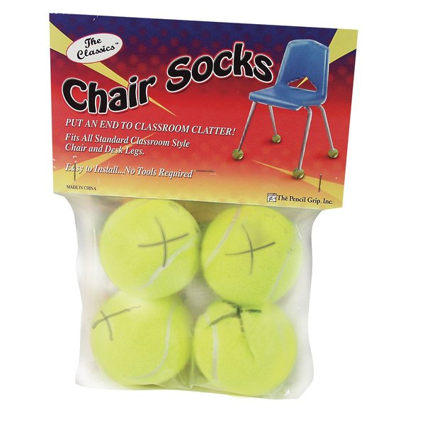 The Classics Chair Sox, Yellow, 4 Count (TPG-230)