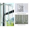KANPURA 1ft 10pcs Teardrop Crystals Garland,Crystal Teardrop Chandelier Replacement,Hanging Glass Crystals for Chandelier,Wedding Decor(Clear)