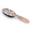 Rock & Ruddle Natural Mixed Boar Bristle Hair Brush for Women and Kids - Perfect for Wet or Dry Hair, Detangling Smoothing Blowdrying - Designed & Made in UK (Small, Pink Gingham)