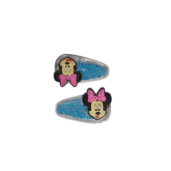 Generic Handcrafted Mouse Head Design Plastic Hair Clutch/Claws/Clips for Girls and Women Hair Clutchers (Blue), Medium