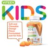 Kids Vitamin C Gummies with Echinacea - Immune Support for Kids, Toddlers, & Teens - Vegan, Gelatin Free, Gluten Free, GMO Free - Tasty Chewable Orange Flavored Kids Immunity Gummy