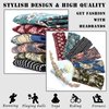 FULZTEY Boho Headbands Fashion Wide Head Bands For Women's Hair Chic Floral Bandanas Elastic Yoga Workout Sweat Headwraps Soft Fabric Hairbands Non Slip Turban Hair Accessories For Teenage Girls 6Pcs
