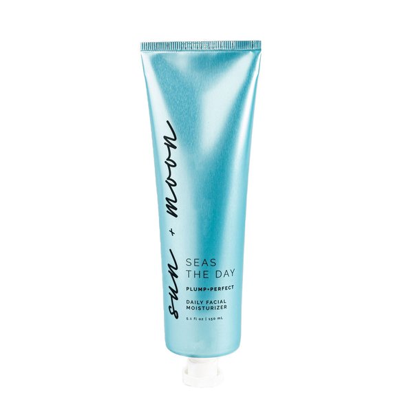 Sun + Moon Daily Facial Moisturizer, Nourishing Face Cream, Skin Balancing Hydrating Lotion with Seaweed and Hyaluronic Acid, All Skin Types, 5.1 fl oz