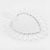 10 x Nail Love Heart Nail Art Display White Plastic Flase Nail Art Tips