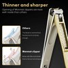 Toe Nail Clippers for Men, Professional Nail Clipper for Thick Nails for Seniors (Silver)-Wanmat