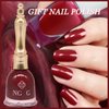 ASMAYSA Wine Red Nail Polish, Air Dry Burgundy Nail Polish Gel, Deep Red Nail Polish for Women, Long Lasting Blood Red Nail Polish, Cherry Nail Polish for Women & Girls
