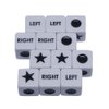 ccHuDE 12 Pcs Left Right Center Dice Star Circle Left Right Dice LCR Game Dice for Left Right Center Only Board Games Accessories