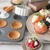 Sinsanye 2 Pack Mini Tart Pan, 2.75" Egg Tart Molds 6-Cavity Non Stick Fluted Mini Tart Mould, Reusable Quiche Bakeware Carbon Steel for Pies, Quiche, Cheese Cakes, Desserts(Not Included Cutting Mold)