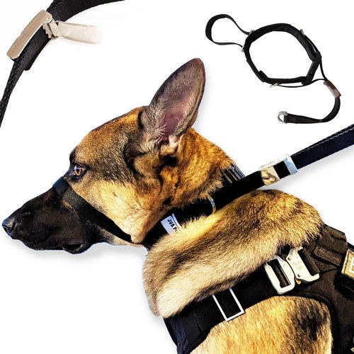 Dog Headcollar for Large Dogs (L), No-Pull Dog Collar for Large Dog. This No-Pull Dog Headcollar Does not harm or Hurt Your Dog and Works Better Than Under Head Pull Collar; Dog Headcollar No Pull