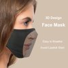 BAIGEWA 3 Packs Cloth Face Mask Reusable with PM 2.5 Filters, Washable Breathable Face Mask, Face Mask for Women and Men