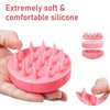 Shampoo Brush Scalp Care Hair Brush & Body Brush, with Soft Silicone Scalp Massager, Scrubber for Shower, Used for Wet & Dry Use Women Men Child Dandruff Removal and Hair Growth (Pink)