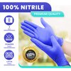 OWELL Medical Exam Nitrile Gloves | MEDIUM | 4mil Disposable Gloves, Powder-Free, Latex-Free Food Safe Certified Gloves (100ct)