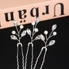 AUNEAL Wedding Hair Accessories for Women Hair Pins Set Hair Jewelry for Girls Flower Pearl Hair Clips Headpieces for Brides Bridesmaids