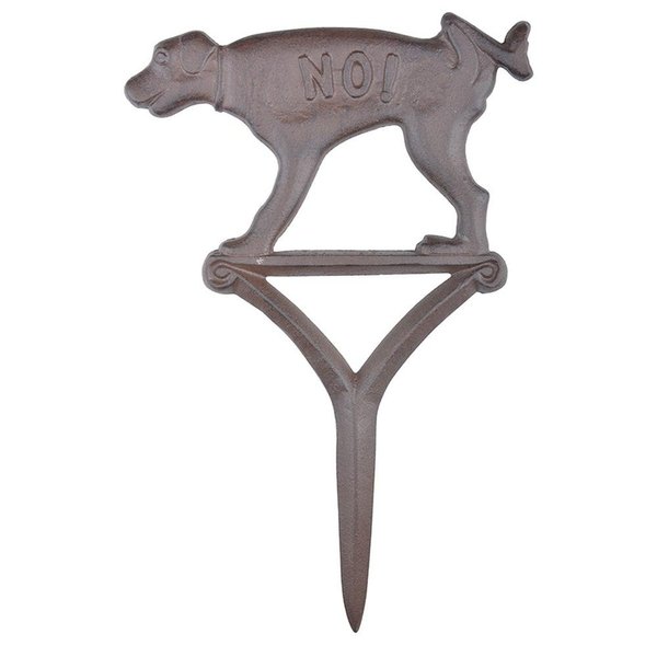 Esschert Design HB15 Dog Sign Peeing No!, Brown