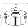 EasyShopForEveryone Stainless Steel 7.5 x 7.5 x 3.5 Inches Flan Pan, Capacity 63 fl. oz, Compatible with 6 Qt Instant Pot, 3 Inch Deep Custard Pan
