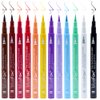 Eaureum 12 Pcs Colorful Eyeliner, Waterproof Liquid Eyeliner, Neon Makeup Eyeliner, Eyeliner Pencil Makeup Gift Kit for Halloween Christmas Thanksgiving, 12pcs