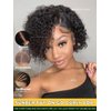 Sunber Bye Bye Knots Curly Human Hair Glueless Short Bob Curly Wigs Human Hair Pre Plucked Curly BOB Wig Pre Cut Lace 7x5 HD Lace Closure Wigs Pre Bleached Invisible Knots Put on Go Bob Wig 10Inch