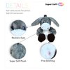 DolliBu Plush Donkey Stuffed Animal - Soft Plush Huggable Grey Donkey Toy, Adorable Floppy Donkey Stuffed Toy, Donkey Gifts for Donkey Lovers for Kids and Adults - 9 Inches