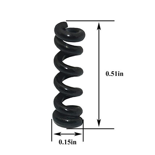 18 Pieces Tremolo Arm Tension Springs, Set Tremolo Arm in Fixed Position, Electric Guitar Part, Black