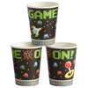 Juvale 144-Piece Retro Video Game Party Supplies - Includes Plates, Napkins, Cups, and Cutlery for Arcade Birthday Party Decorations (Serves 24)