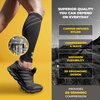 Calf Compression Sleeves for Men & Women - Leg Sleeve and Shin Splints Support - Ideal for Leg Cramp Relief, Varicose Veins, Running - 20-30mmHg Copper Infused Nylon by CopperJoint - Medium