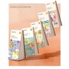 Pocket Watercolor Painting Book, 2 Sets Watercolor Paint Bookmark, Travel Pocket Watercolor Kit Beginner Friendly, Improve Your Child's Creativity and Concentration for Kids(Age 3+)