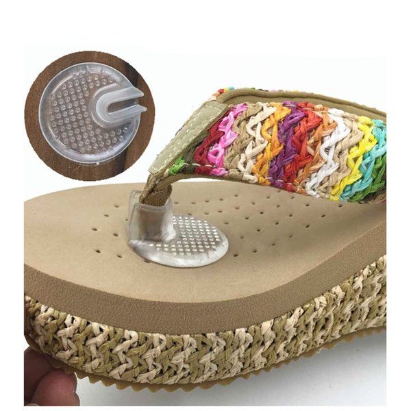 Elandy Silicone Thong Sandal Toe Protectors-Silipos Sandal Flip-Flop Gel Toe Guards Cushions Thong Protectors Set of 5 Pair