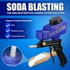 LE LEMATEC Sand Blaster Gun Kit for Paint Removal, Metal Rust Remover & Wood Stripper, Portable Soda Blaster for Air Compressor, Up to 150 PSI Blasting Media for Soda, Aluminum, Sand & Walnut Shells
