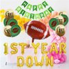 SharkBliss First Year Down Football 1st Birthday Party Supplies, First Year Down Balloons Happy Birthday Banner for Boys First Football Outdoor Sports Theme Birthday Party Decor Supplies (Kit)