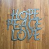 Vineworks Fair Trade Hope, Peace, Love Steel Metal Drum Art from Haiti