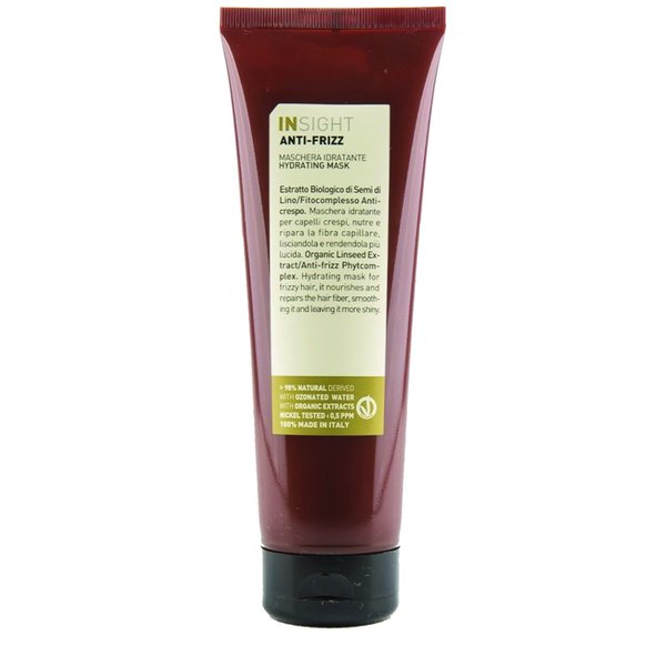 Insight Clean Beauty Anti Frizz Hydrating Mask With Organic Linseed Extract, Vegan, 13.5 fl oz