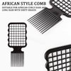 4 Pcs Twist Combs, Hair Sponge Alternative Comb for Men Curls Sponge Brush Upgrade Hair Brush (Black)