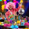 IADIUENOG 80s Honeycomb Centerpieces 9 Pieces 80's Party Decorations Hip Hop Party Table Toppers Retro Nostalgic Birthday Disco Rock Party Supplies