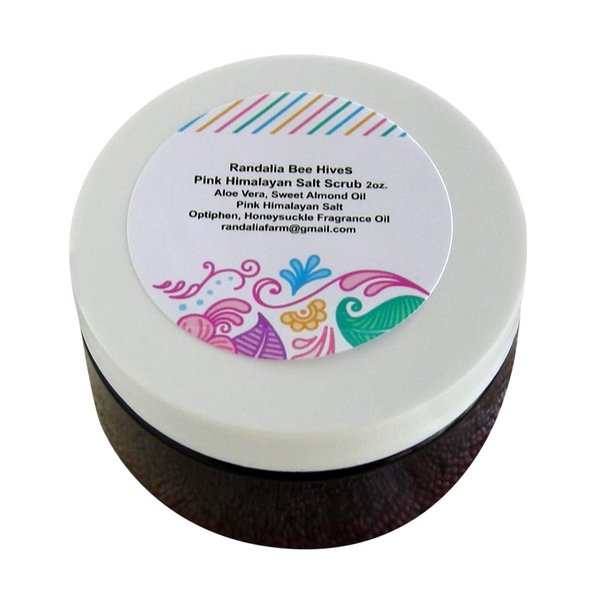 Pink Himalayan Salt Scrub, Honeysuckle, Randalia Bee Hives