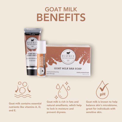 Dionis Creamy Coconut Goat Milk 3 Pc Gift Set