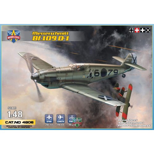 Modelsvit MDV48006 1:48 Messerschmitt Bf109D-1 [Model Building KIT]