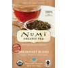 Numi Organic Tea Fair Trade Breakfast Blend - Morning Rise - Full Leaf Black Tea in Teabags, 18-Count Box (Pack of 6)