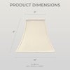 Royal Designs Square Bell Lamp Shade, Beige, 5" x 10" x 9"
