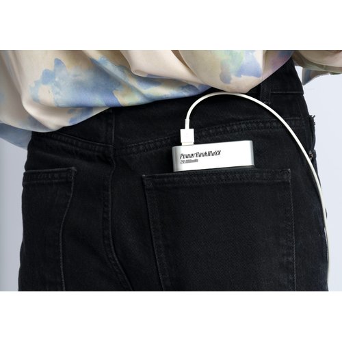 Binocktails BEV-Bank Hidden Power Bank Flask - Holds Approximately 8 oz. (235 ml)