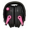 Walker's Razor Slim Electronic Hearing Protection Muffs (Sound Amplification and Suppression) and Over-The-Glasses Protective Eyewear Kit, Pink/Black Bundle (2 Items)