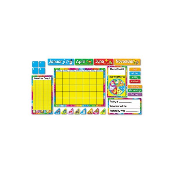 Year Around Calendar Bulletin Board Set, 22'' x 17'', Sold as 1 Set