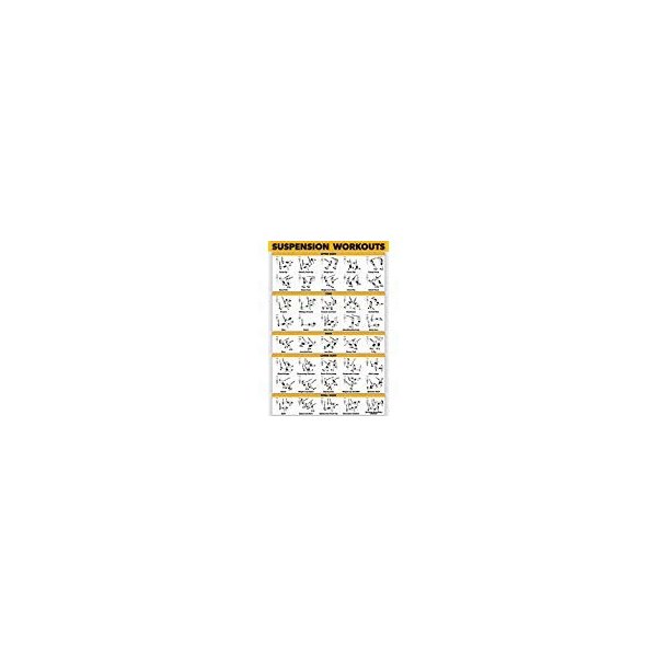 QuickFit Suspension Workout Exercise Poster - (Laminated, 18in x 24in), Hallway