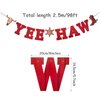 Boao 21 Pcs Western Cowboy Party Decoration West Cowboy Banners Hanging Swirls Foil Wild West Yee Haw Garland Banner Ceiling Streamers for Cowboy Theme Birthday Party Photography Backdrop Decorations