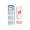KISS imPRESS Color No Glue Mani 30 Pcs Press On Nails, Light Blue, Short Size, Oval Shape, Simple Peel & Press Easy Apply, Hassel-Free Removal, Essential Tools Included