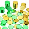 Boao 120 Pieces St. Patrick's Day Coins Shamrock Luck Coins Green and Gold Coins Irish Four Leaf Clover Coins for St. Patrick's Day Party Favor Supplies